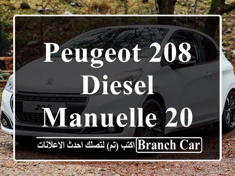 Peugeot 208 Diesel Manuelle 2019 à Fès