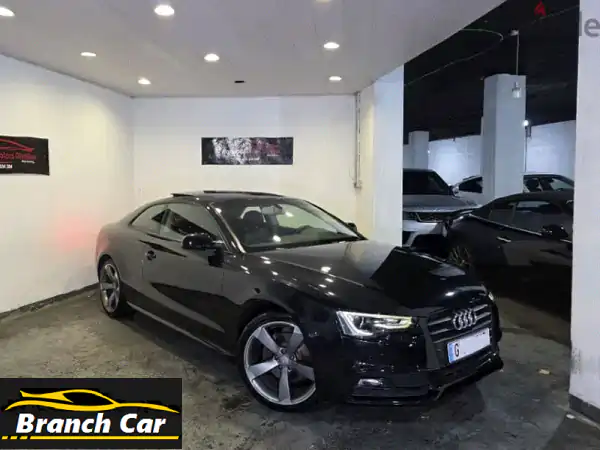 2014 Audi A5 SLine Blacku002 FBlack Company Source Kettaneh 80000 Km 1 Owner