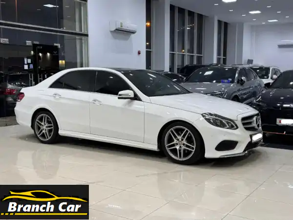 مرسيدس بنز E 300 AMG 2015 بيضاء - فرصة لا تُفوّت!