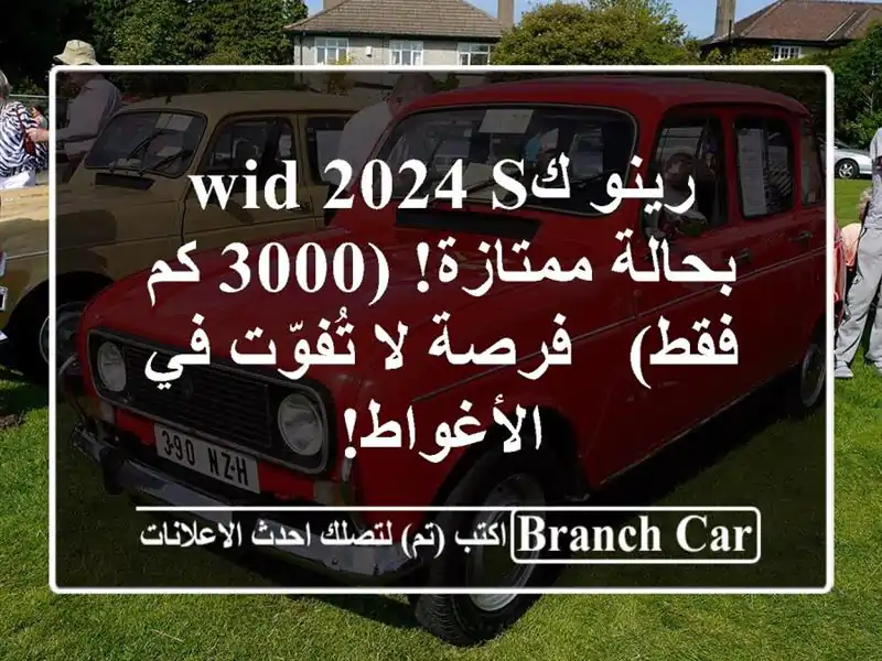 رينو كwid 2024 S بحالة ممتازة! (3000 كم فقط) - فرصة لا تُفوّت...