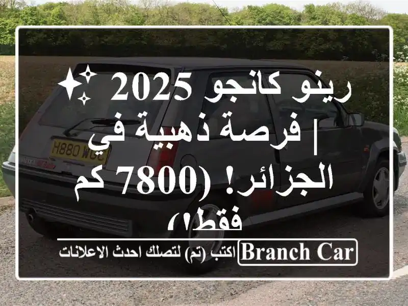 رينو كانجو 2025 ✨ | فرصة ذهبية في الجزائر! (7800 كم فقط!)