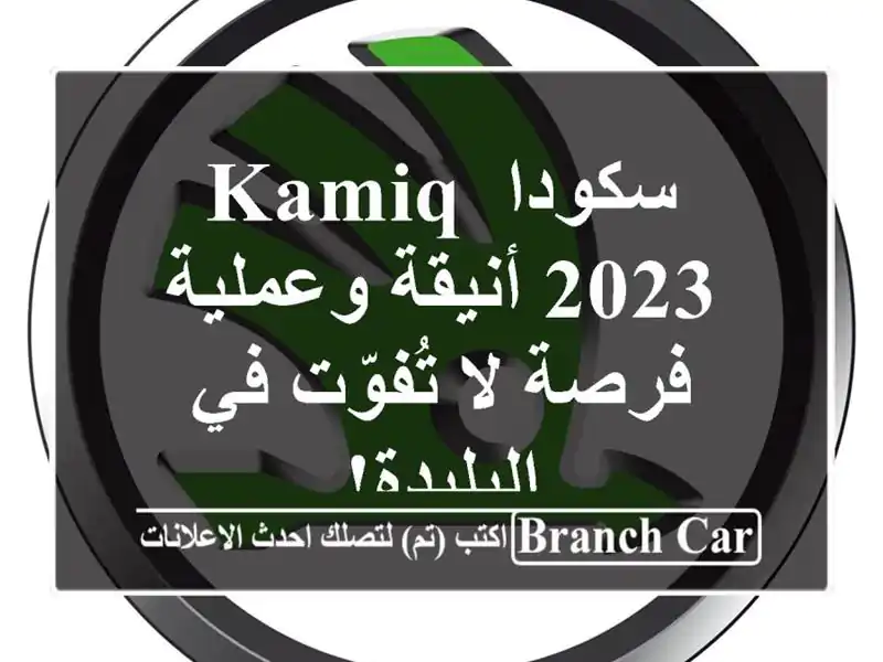 سكودا Kamiq 2023 أنيقة وعملية - فرصة لا تُفوّت في البليدة!