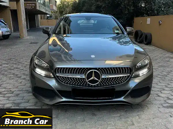 Mercedes C 180 coupe 2016 gray on black (company source76000 km)