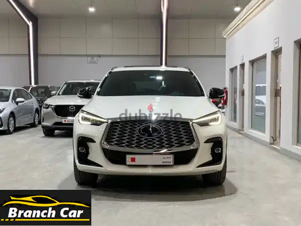 Infiniti QX55 بيضاء - 13,000 كم فقط! (قسط أو كاش) - فرصة لا تُفوّت!
