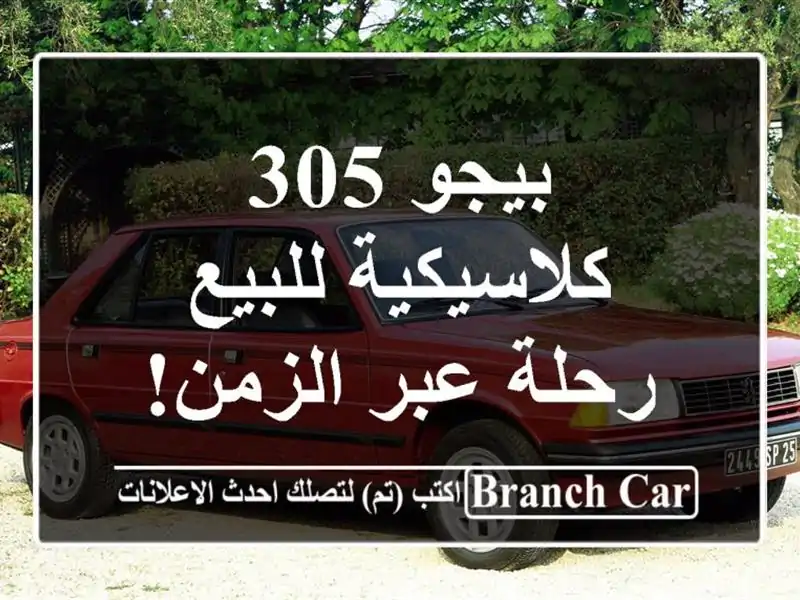 بيجو 305 كلاسيكية للبيع - رحلة عبر الزمن!