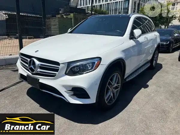 مرسيدس GLC 300 4MATIC AMG لاين 2019 - بيضاء، نظيفة،...