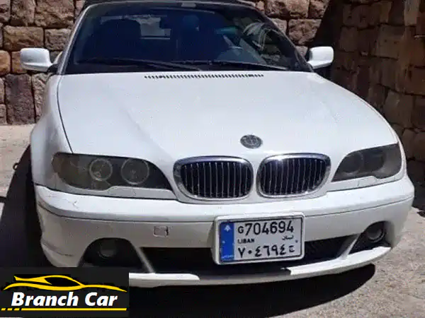 BMW 3 Series E46 Cabriolet 2004 - تحفة بيضاء أنيقة، بحالة ممتازة!