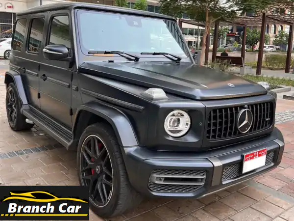 جي كلاس AMG G63 أسود غير لامع - كالجديدة! (موديل 2020 - 64,000 كم)
