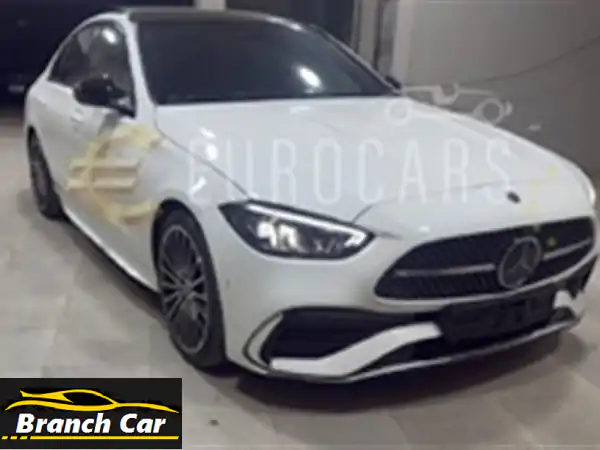 مرسيدس C 180 AMG 2024 بيضاء - تجربة قيادة فاخرة! (19,000 كم فقط)