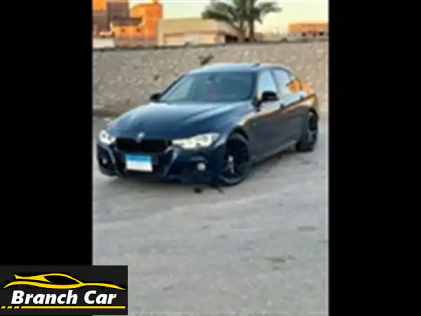 بي ام دبليو 320i M Sport 2017 - لون كحلي مميز، فرش جلد...