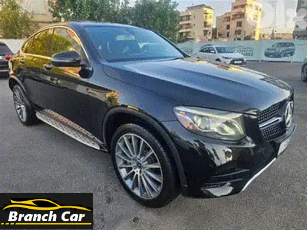 مرسيدس GLC 300 كوبيه AMG 2018 - بيضاء - بحالة ممتازة! (صيدا)