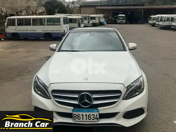 مرسيدس بنز C-Class 2018 بيضاء - فرصة لا تُفوّت! تأمين شامل!