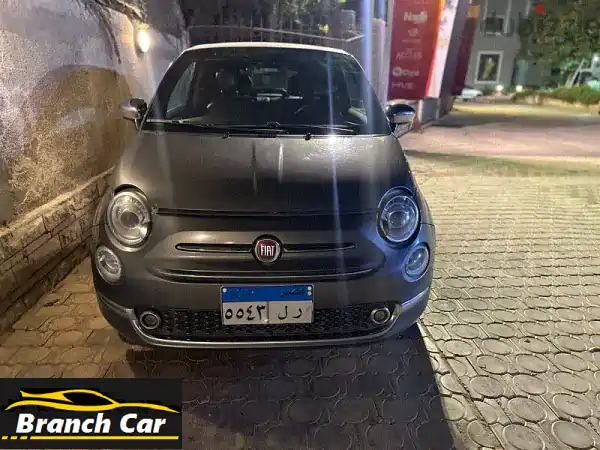 فيات 500C 2020 رمادية - سقف مفتوح، حالة ممتازة، سعر...