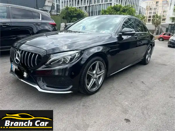 مرسيدس بنز C-Class 2015 (C180) - أسود على أسود، بحالة ممتازة!...