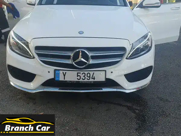 مرسيدس C-Class 2016 بيضاء - بحالة ممتازة! قيادة سلسة...