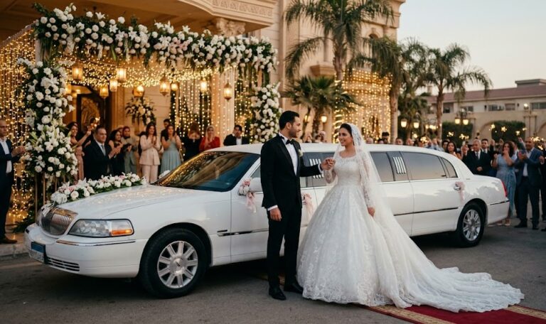 		  		إيجار سيارات ليموزين زفاف حديثة ومزينة |...