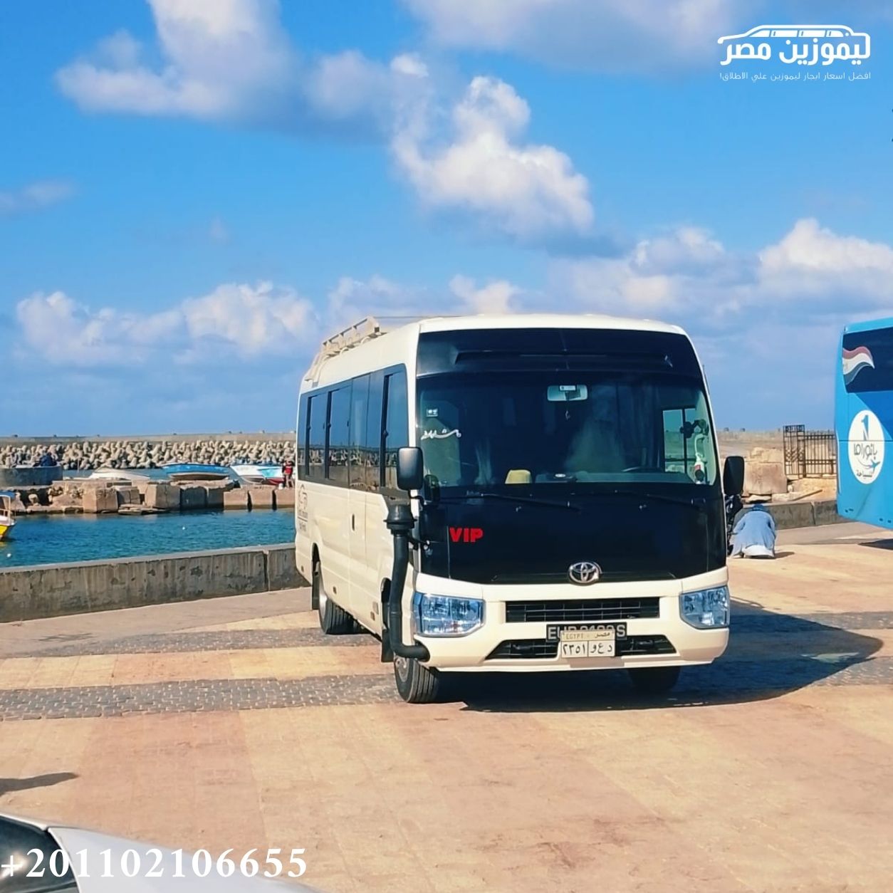 🚌 Toyota Coaster Minibus Rental with Chauffeur from Ghamra to Marsa Matrouh