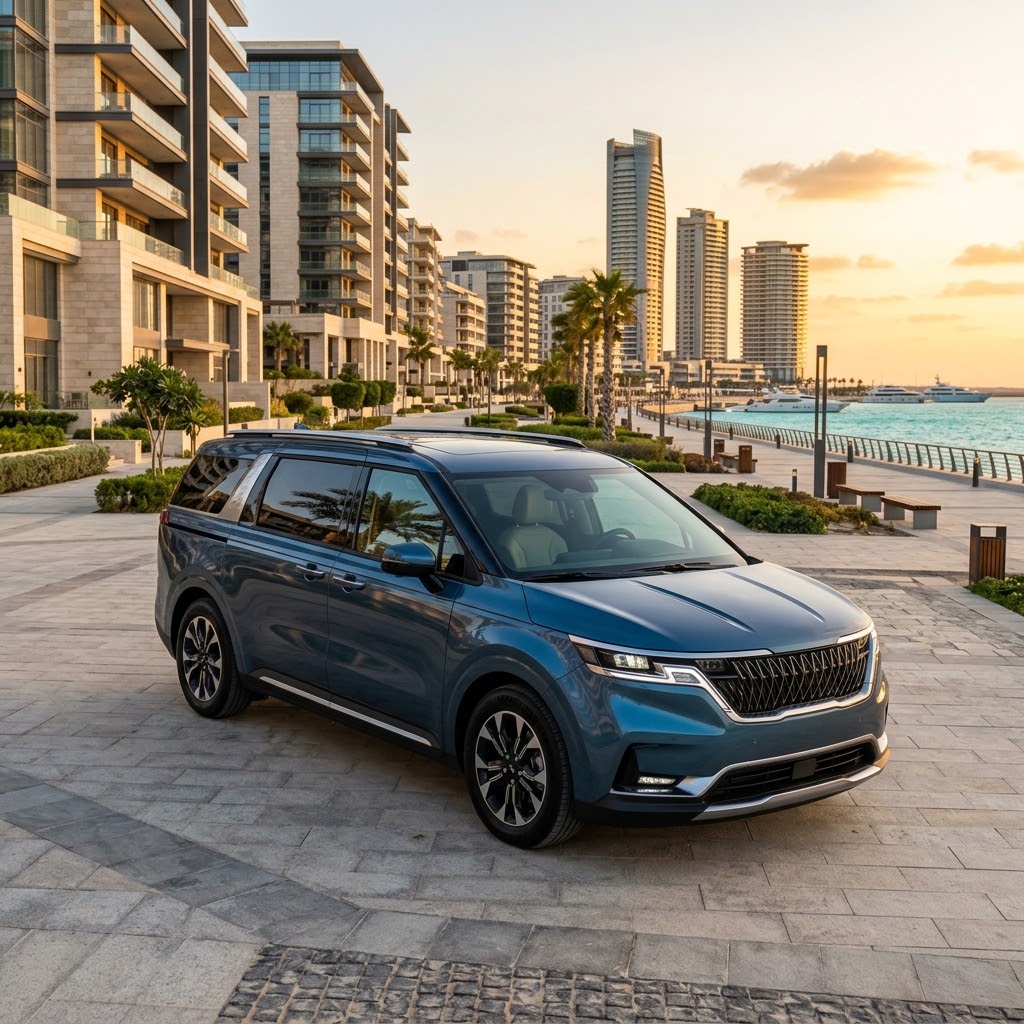 2026 Kia Carnival Rental with Driver from Cairo to New Alamein for Luxury Family Travel and...