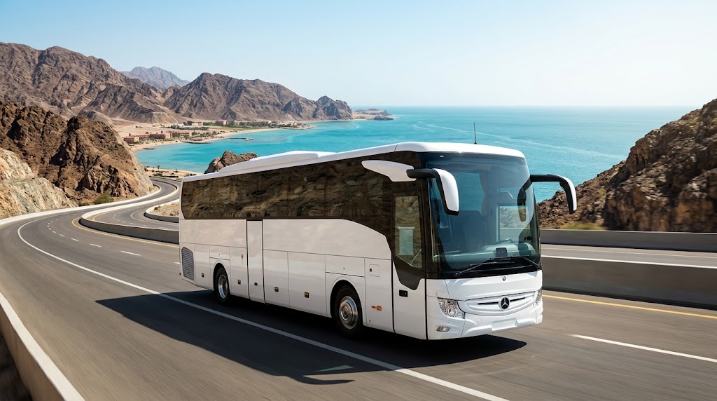 Mercedes 50 Seater Bus Rental from Cairo to Ain Sokhna