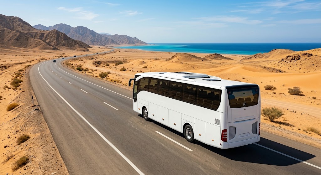 Mercedes 50 Seater Bus Rental from Cairo to Hurghada