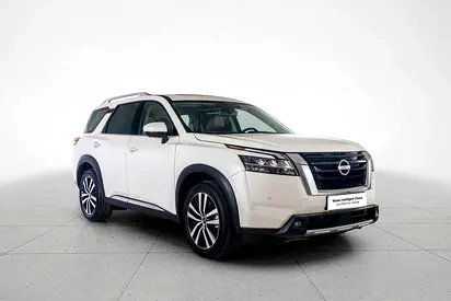 NissanPathfinderSLAED 2,142 / month I Warranty Included202342,456 kmLeft HandGCC SpecsMusaffah, Abu Dhabi