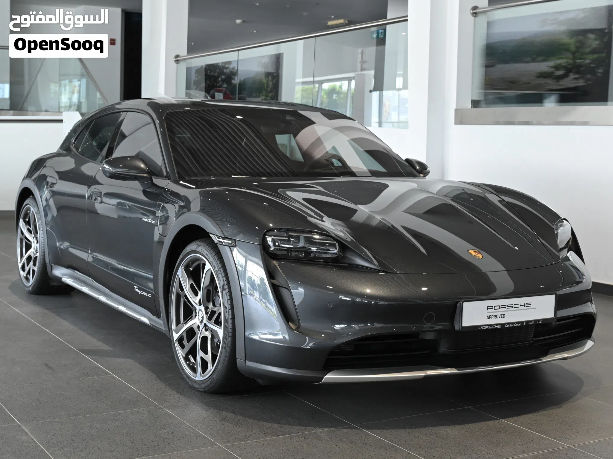 2022 Porsche Taycan 4 Cross Turismo Electric Sedan in Nardo Grey with Advanced Features