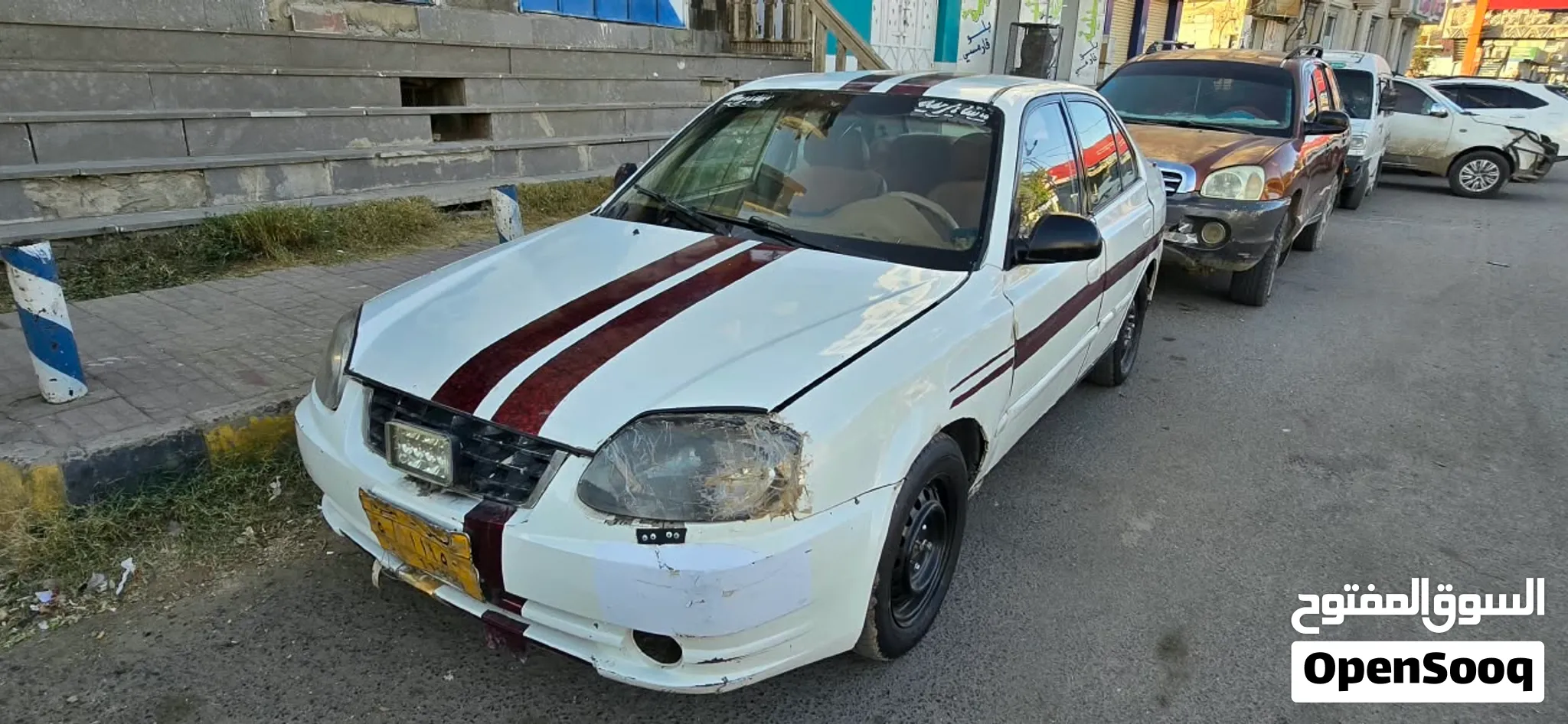 اکسنت خليجي موديل 2005 جير عادي بسعر 600 ألف يمني