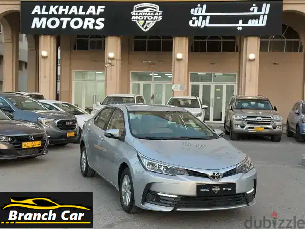 تويوتا كورولا XLI 2018 الفضية: نظافة الوكالة، 86 ألف كم...