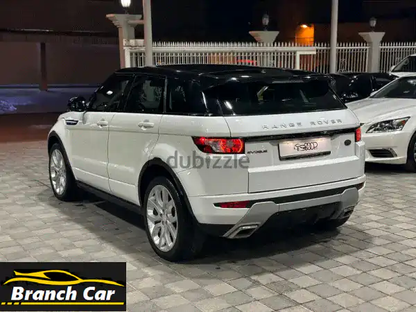 رينج روفر ايفوك 2014 بيضاء فل أوبشن | بحالة الوكالة وتأمين طويل | للبيع في البحرين