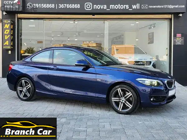 حصريًا: BMW 220i Sport 2018 أزرق - وكالة البحرين، فل أوبشن،...