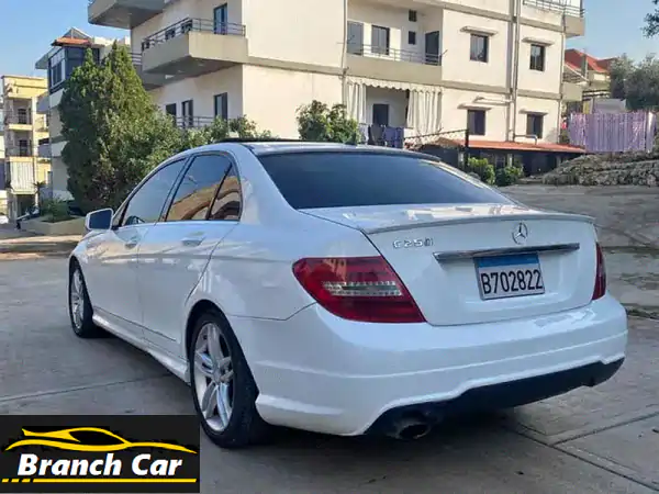 مرسيدس C250 2013 | أبيض بصبغة المصنع 90 ألف كم -...