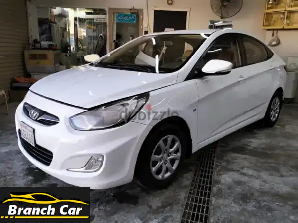 فرصة ذهبية: هيونداي أكسنت 2013 بيضاء | صيانة كاملة...