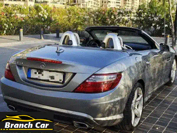 امتلك رفاهية مرسيدس SLK 350 الفضية 2012! كاملة المواصفات ونظيفة جداً.