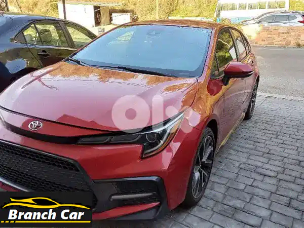 امتلك الآن: تويوتا كورولا S 2020 حمراء | 89 ألف ميل...