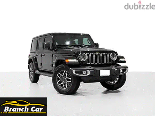 جيب رانجلر صحارى 2025 | أسود جلد فاخر: مغامرة لا...