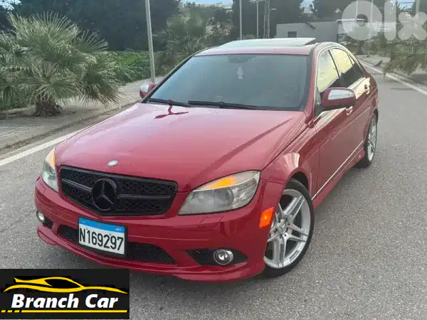 فرصة نادرة: مرسيدس C350 موديل 2008 حمراء - محرك...