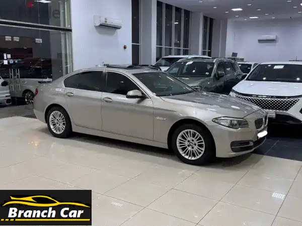 BMW 520i 2014 فضي فل اوبشن - رفاهية وأداء بسعر لا يُقاوم...