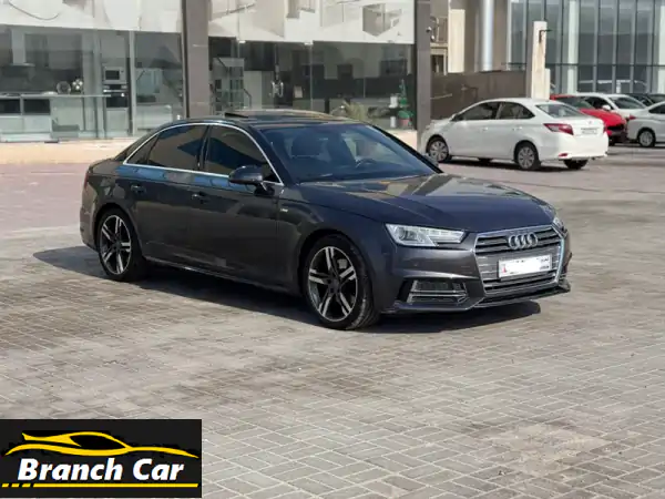 أودي A4 2016 رمادي: كاملة الخيارات، تأمين ساري حتى 2026...
