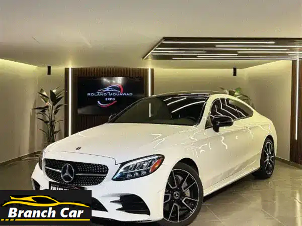 مرسيدس C300 كوبيه AMG 2019 | أبيض/أحمر | الفخامة التي...