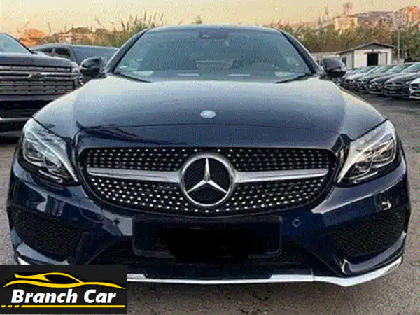 مرسيدس C300 كوبيه AMG 2019 | أبيض/أحمر | الفخامة التي تستحقها بضمان!