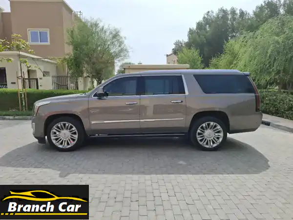 كاديلاك إسكاليد بلاتينيوم 2017 للبيع في دبي - مواصفات خليجية، بحالة الوكالة (بدون صبغ) - SUV فاخرة