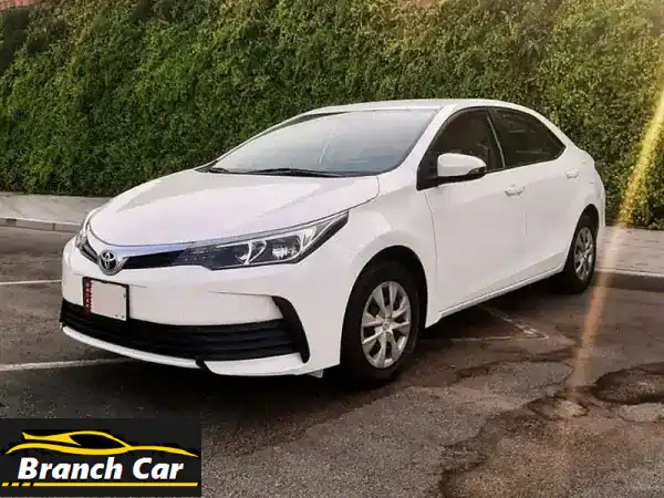 تويوتا كورولا 2019 GCC للبيع | أبيض | تسجيل ساري حتى 2026...