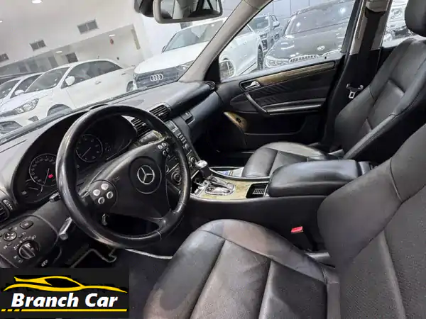 مرسيدس C230 أبيض 2007 - فخامة وأداء بممشى قليل | فل أوبشن (البحرين)