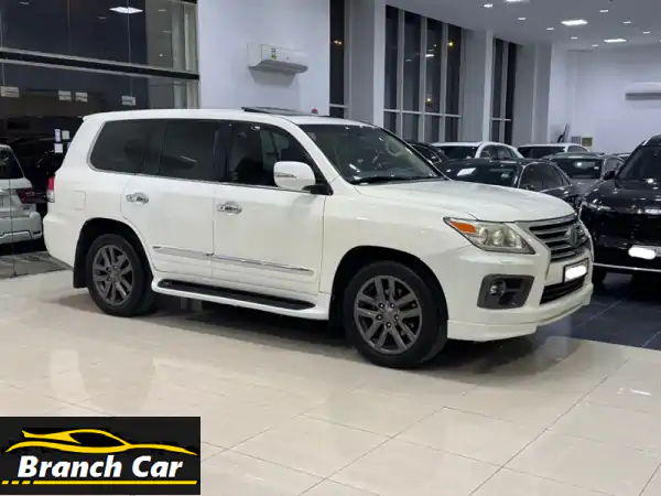 لكزس LX 570 موديل 2012 أبيض للبيع | فخامة كاملة وتأمين...