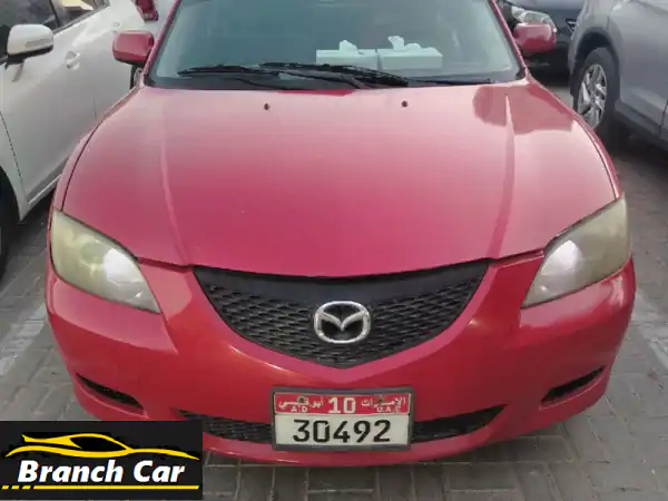 مازدا 3 لون أحمر موديل 2007 خليجي فول أوتوماتيك، ملكية...