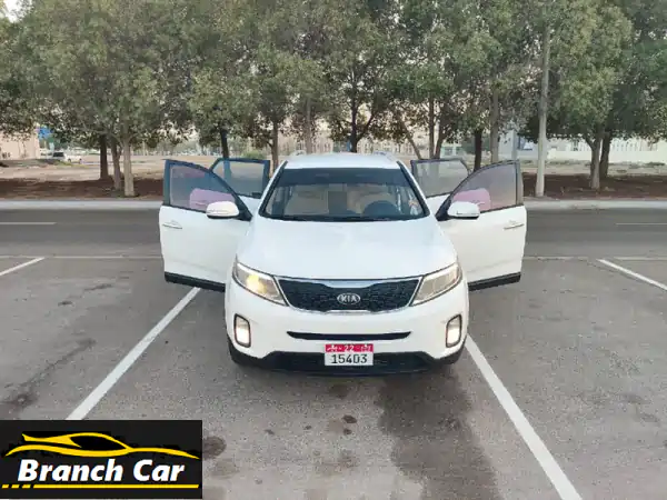 كيا سورينتو 2015 خليجي 7 مقاعد: سيارة عائلية اقتصادية ونظيفة بأبوظبي! (جاهزة للانطلاق)