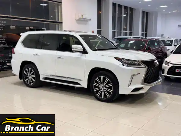 لكزس LX 570 S 2019 أبيض: قمة الفخامة والأداء بانتظارك...