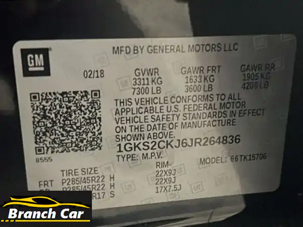 للبيع: GMC يوكون دينالي 2018 الفاخرة – فل أوبشن وارد أمريكا | قوة 8 سلندر بسعر مميز!