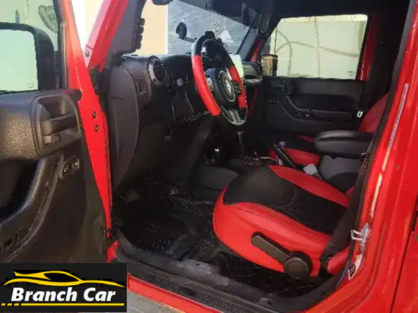 جيب رانجلر 2015 حمراء (مواصفات خليجية) | معدلة احترافياً للبيع