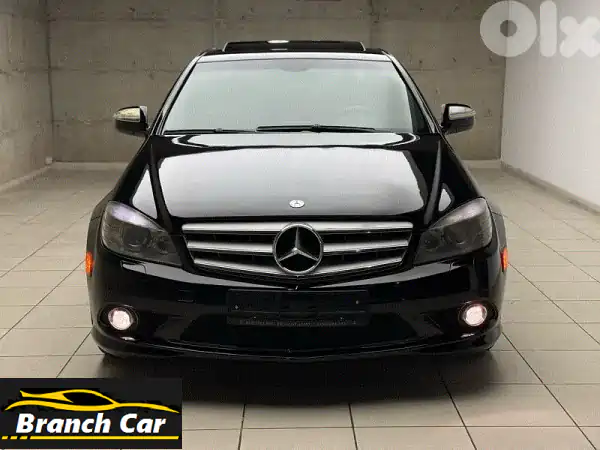 مرسيدس C350 AMG 2008 سوداء: قوة، فخامة، نظافة استثنائية!